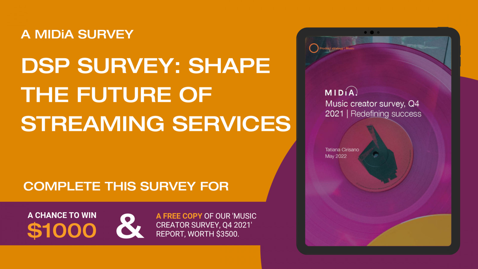 Cover image for Help shape the future of streaming services — calling all artists, podcasters, and executives