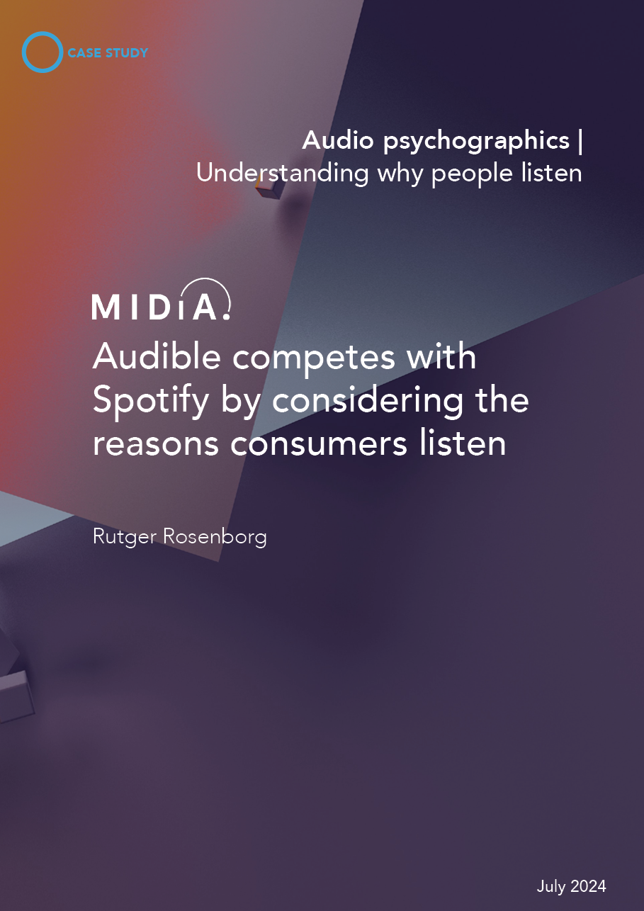 Cover image for Audible competes with Spotify by considering the reasons consumers listen