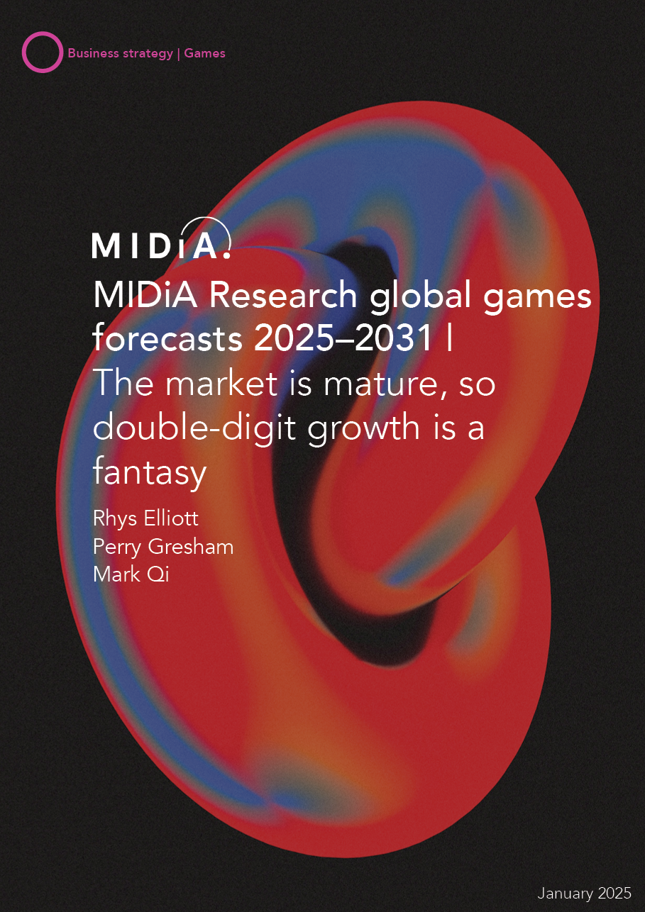 Cover image for MIDiA Research global games forecasts 2025–2031