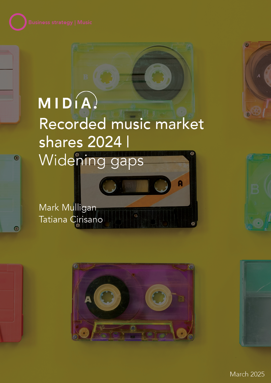 Cover image for Recorded music market shares 2024